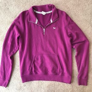 VS PINK - Magenta 3/4 Zip Pullover
